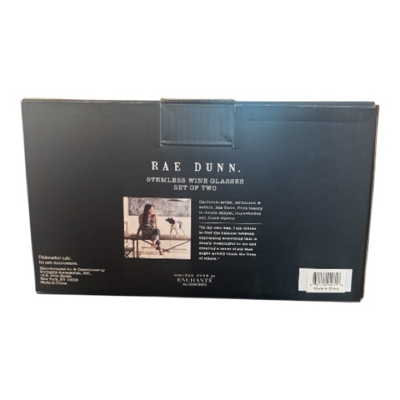 RAE DUNN Set of Two Frosted Glasses THE GROOM and THE BOSS NEW IN BOX - Picture 4 of 5